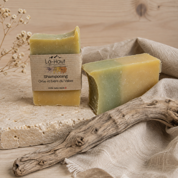 Shampooing ortie et bière du Valais
