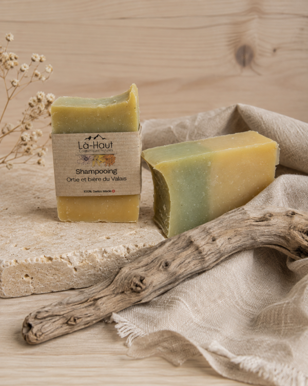 Shampooing ortie et bière du Valais