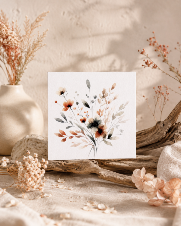 Carte Flower Power
